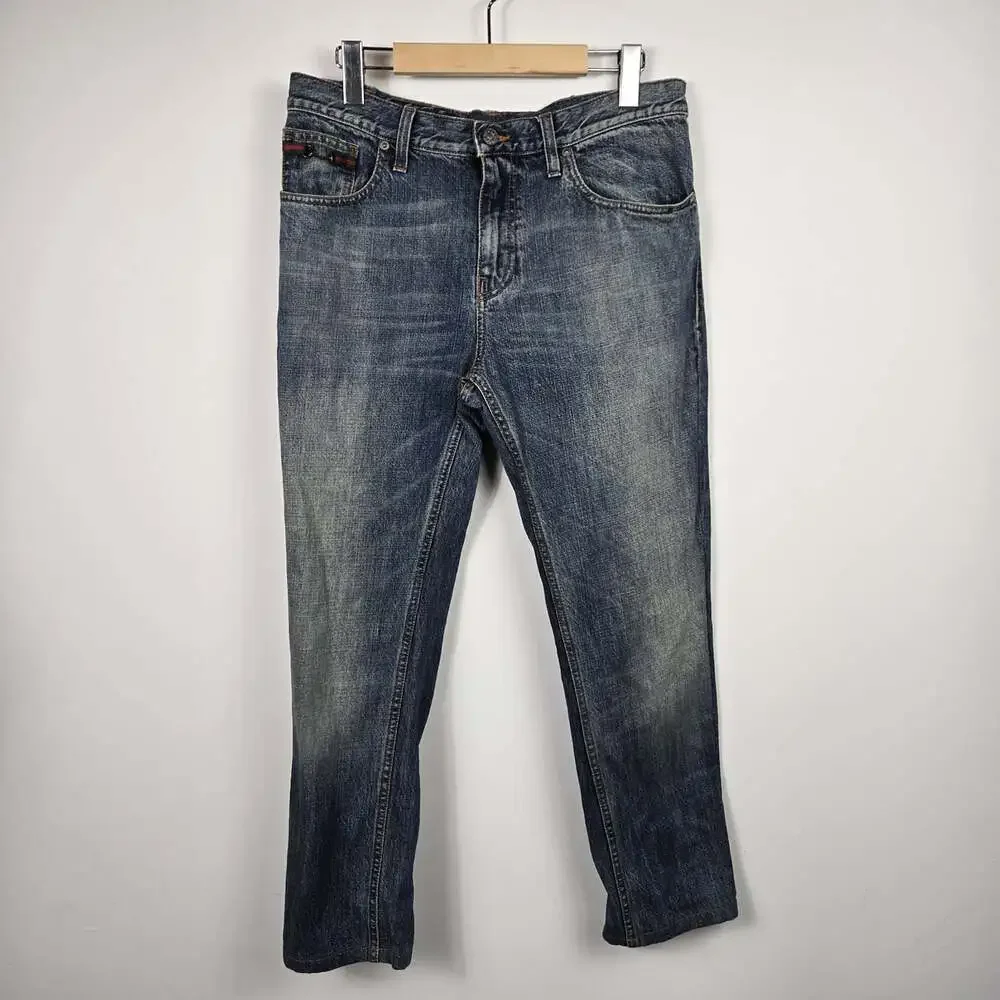 Gucci Skinny Jeans 48 32x26 Cropped Made in Italy Blue Denim Mens Luxury